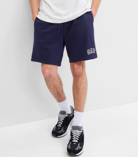 Спортивные мужские шорты GAP на флисе 1159843355 (Синий M)