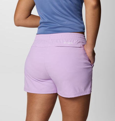 Женские спортивные шорты COLUMBIA с защитой UPF 50 1159852044 (Сиреневый L)