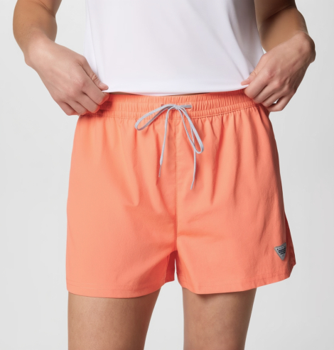 Женские спортивные шорты COLUMBIA с защитой UPF 50 1159852049 (Оранжевый XS)