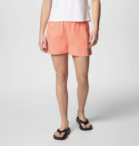 Женские спортивные шорты COLUMBIA с защитой UPF 50 1159852050 (Оранжевый S)