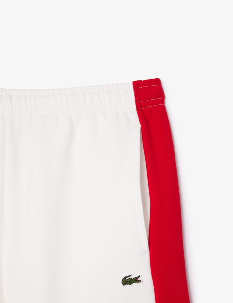 Мужские спортивные шорты Lacoste 1159853481 (Белый/Красный 3XL)