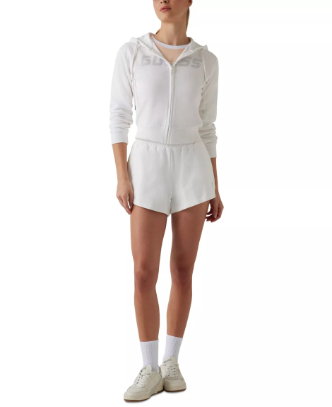 Женские шорты Guess со стразами 1159854461 (Белый L)