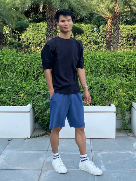 Мужские спортивные шорты UNIQLO 1159856864 (Голубой L)