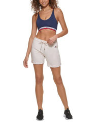 Женские спортивные шорты Tommy Hilfiger на завязках 1159840381 (Молочный S)