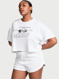 Спортивные шорты Victoria’s Secret на флисе 1159842130 (Белый S)