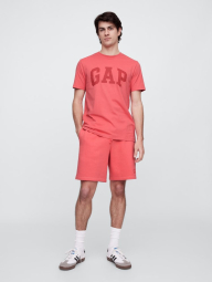 Спортивные мужские шорты GAP на флисе 1159849336 (Розовый S)