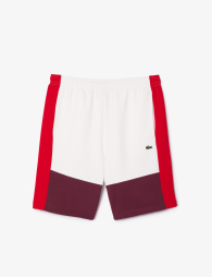 Мужские спортивные шорты Lacoste 1159853481 (Белый/Красный 3XL)