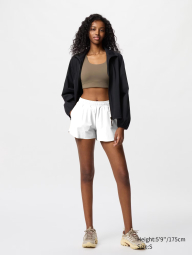 Спортивные шорты Uniqlo 1159854896 (Белый L)