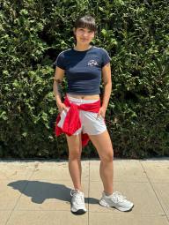 Спортивные шорты Uniqlo 1159854896 (Белый L)