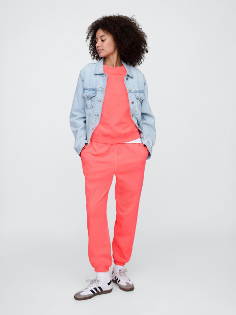 Женские спортивные джоггеры GAP флис 1159839596 (Розовый S)