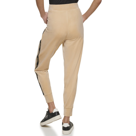 Жіночі велюрові штани DKNY джоггери 1159841091 (Бежевий XL)