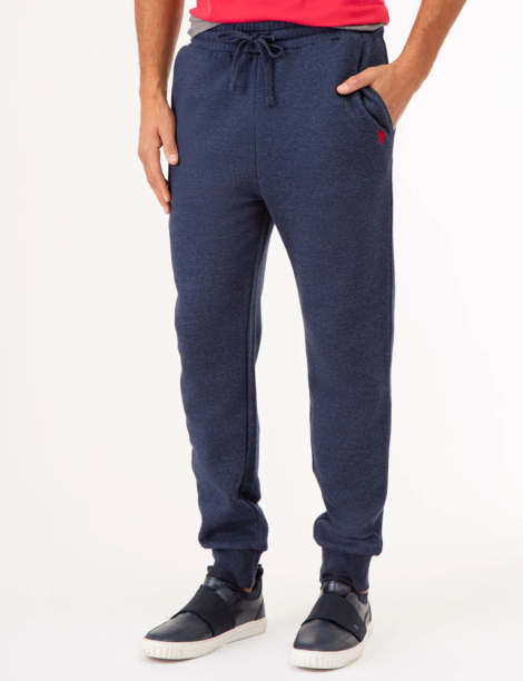 Мужские спортивные штаны на флисе  U.S. Polo Assn джоггеры 1159841585 (Синий XL)