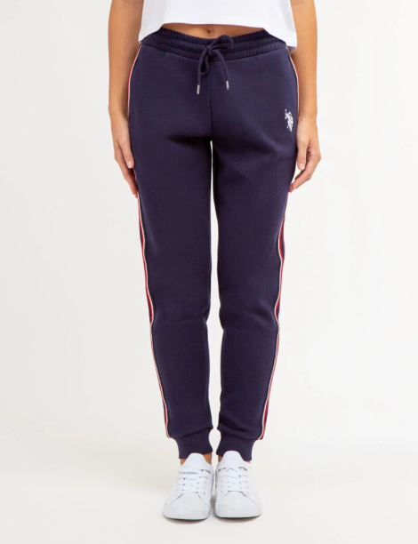 Женские спортивные штаны на флисе U.S. Polo Assn джоггеры 1159841849 (Синий S)