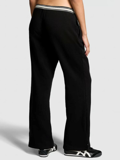 Спортивные штаны Flare Victoria's Secret Pink на флисе 1159843218 (Черный XL)