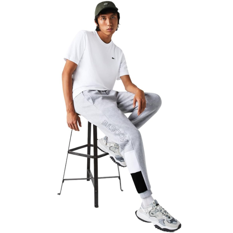 Мужские спортивные штаны Lacoste джоггеры на флисе 1159845325 (Серый 4XL)