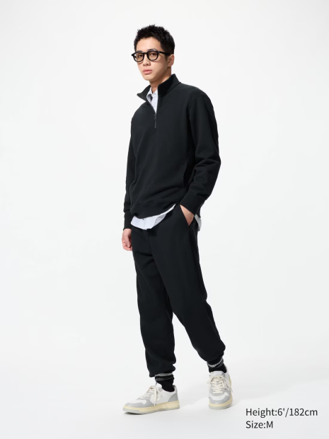 Чоловічі джоггери UNIQLO спортивні штани 1159846816 (Чорний M)