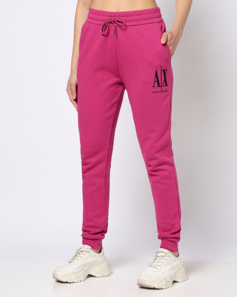 Женские спортивные штаны Armani Exchange джоггеры 1159851371 (Розовый XL)