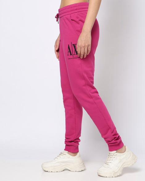 Женские спортивные штаны Armani Exchange джоггеры 1159851371 (Розовый XL)