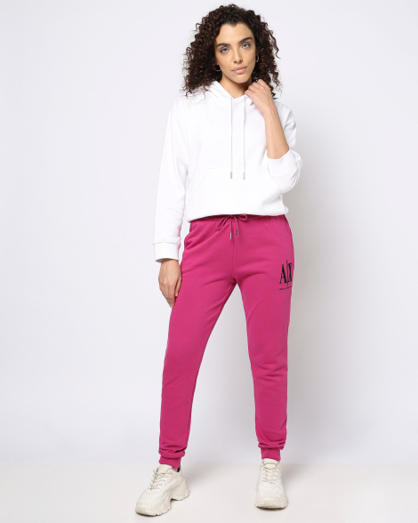 Женские спортивные штаны Armani Exchange джоггеры 1159851371 (Розовый XL)