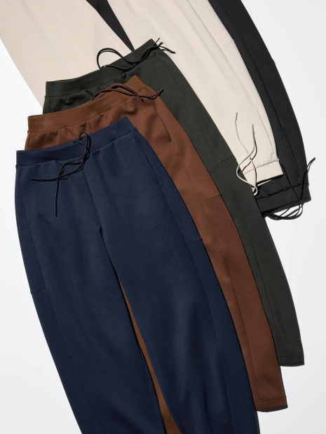 Широкие спортивные штаны DRY UNIQLO 1159852456 (Коричневый L)