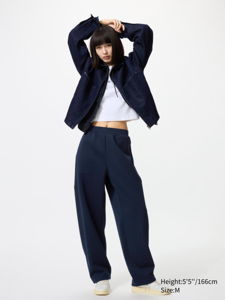 Широкие спортивные штаны DRY UNIQLO 1159852562 (Синий XL)