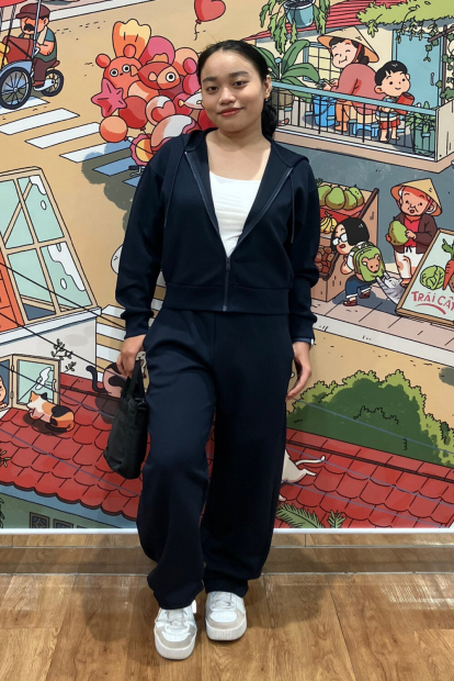 Широкие спортивные штаны DRY UNIQLO 1159852562 (Синий XL)