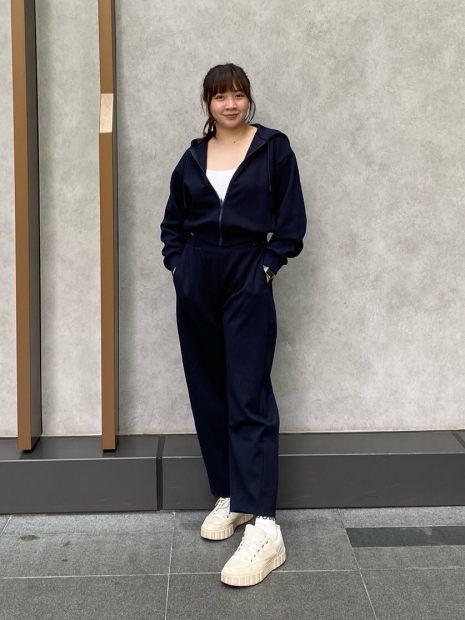 Широкие спортивные штаны DRY UNIQLO 1159852562 (Синий XL)