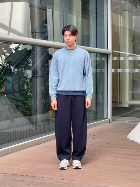 Широкие спортивные штаны DRY UNIQLO 1159852562 (Синий XL)