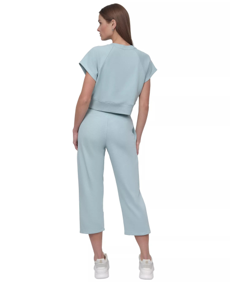 Укороченные спортивные штаны DKNY 1159853092 (Голубой S)