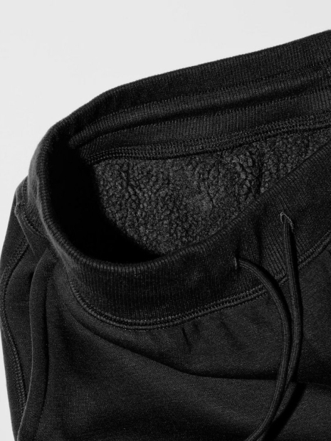 Женские спортивные штаны UNIQLO HEATTECH джоггеры на меху 1159856053 (Черный M)