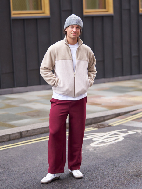 Спортивні штани UNIQLO 1159859778 (Бордовий XXL)