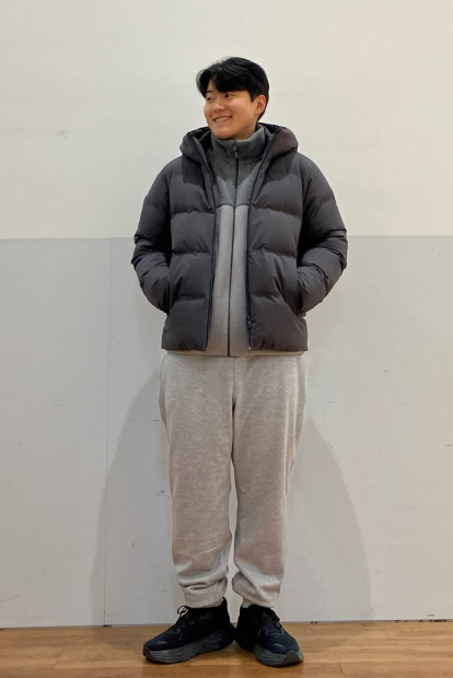 Мужские джоггеры UNIQLO спортивные штаны с подкладкой из экомеха 1159860741 (Серый M)