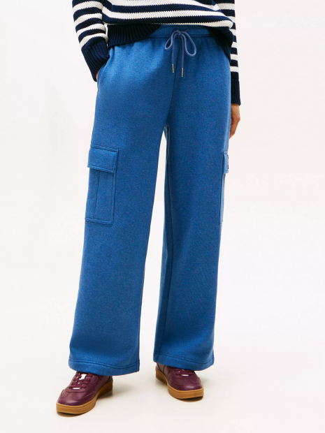 Женские спортивные штаны Tommy Hilfiger на флисе 1159861029 (Синий S)