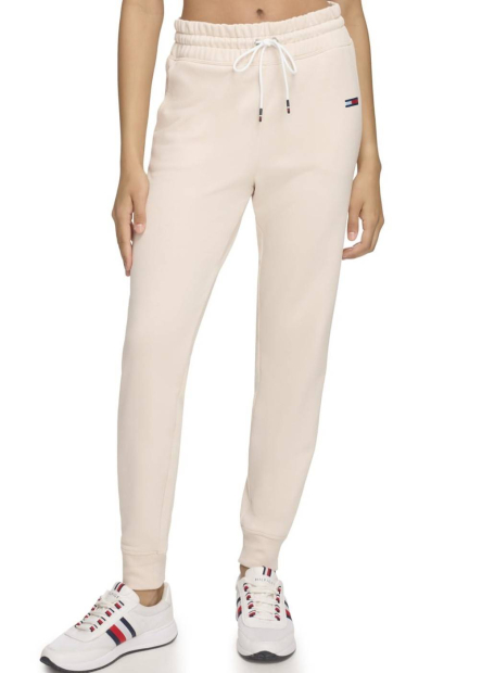 Женские джоггеры на флисе Tommy Hilfiger спортивные штаны 1159861604 (Бежевый XL)