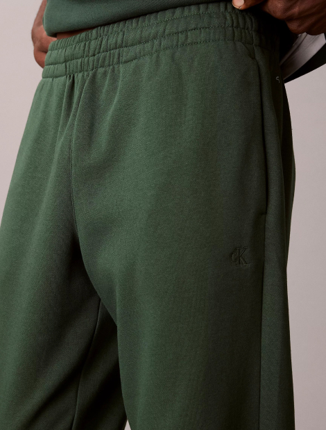 Мужские джоггеры на флисе Calvin Klein спортивные штаны 1159862120 (Зеленый M)