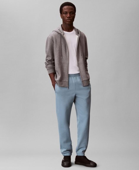 Мужские джоггеры на флисе Calvin Klein спортивные штаны 1159862174 (Синий M)