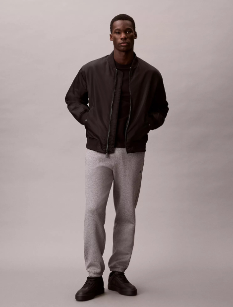 Мужские джоггеры на флисе Calvin Klein спортивные штаны 1159862178 (Серый XL)