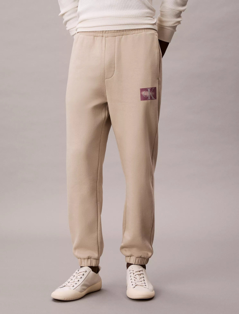 Мужские джоггеры Calvin Klein спортивные штаны 1159862193 (Бежевый M)