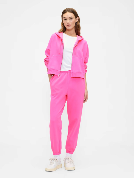 Женские спортивные джоггеры GAP на флисе 1159865314 (Розовый XL)