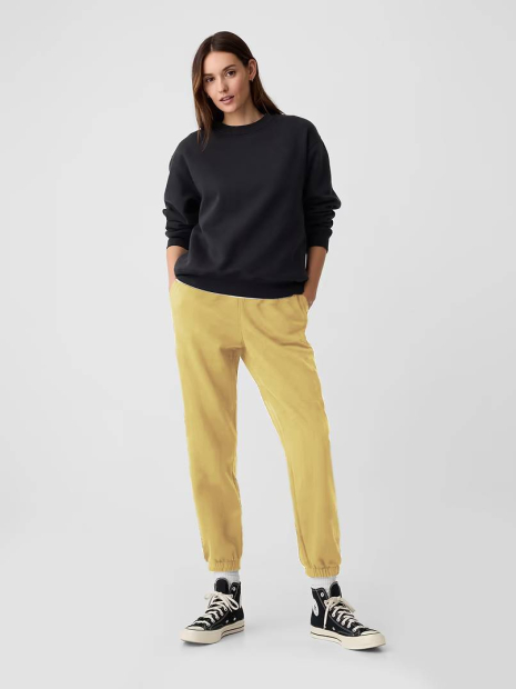 Женские джоггеры на флисе GAP спортивные штаны 1159865355 (Желтый M)