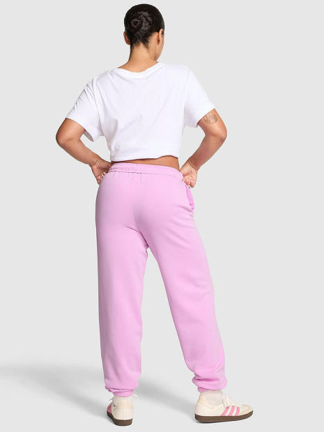 Джоггери Victoria's Secret Pink спортивні штани на флісі 1160043750 (Рожевий M)