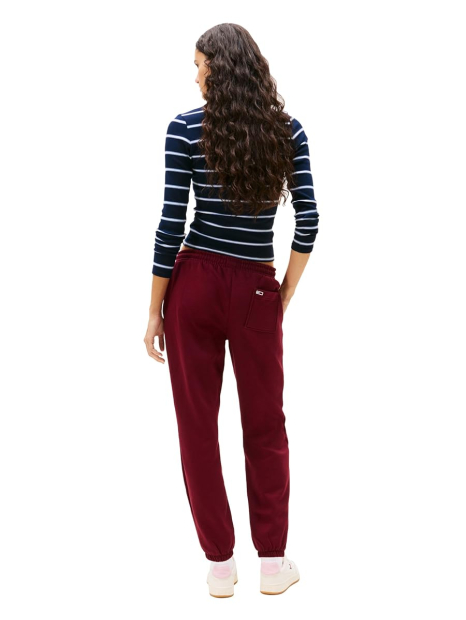 Женские джоггеры на флисе Tommy Hilfiger спортивные штаны 1160303512 (Бордовый M)