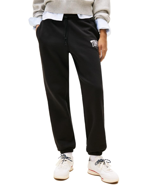 Женские джоггеры на флисе Tommy Hilfiger спортивные штаны 1160295135 (Черный XS)