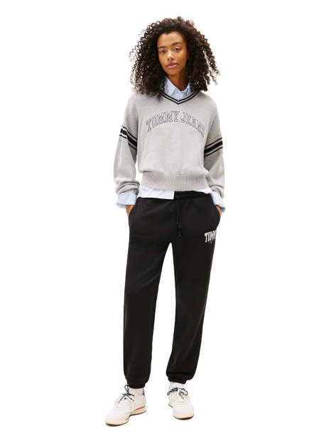 Женские джоггеры на флисе Tommy Hilfiger спортивные штаны 1160295135 (Черный XS)