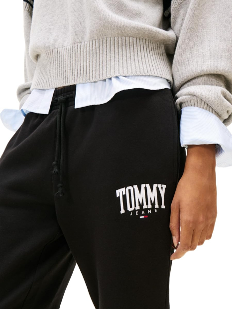 Женские джоггеры на флисе Tommy Hilfiger спортивные штаны 1160325048 (Черный L)