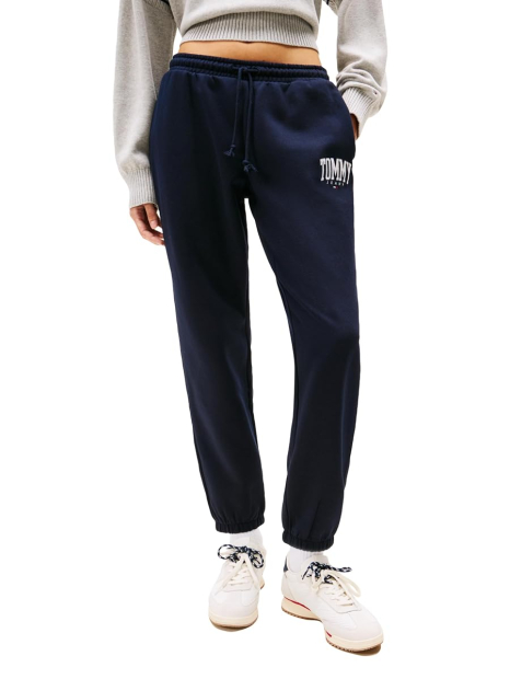 Жіночі джоггери на флісі Tommy Hilfiger спортивні штани 1160599842 (Синій L)