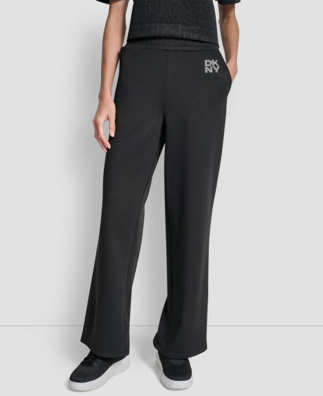 Жіночі спортивні штани DKNY зі стразами 1160689615 (Чорний XS)