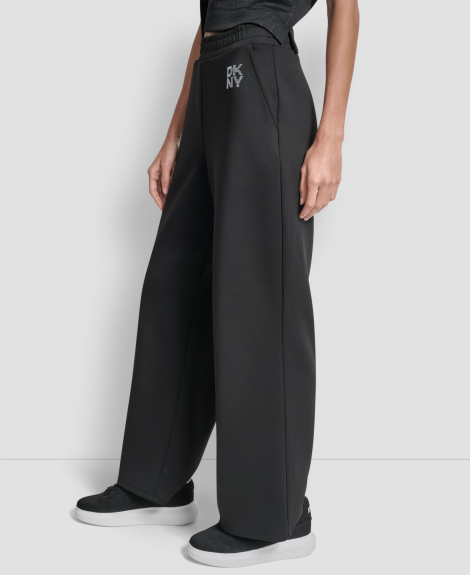 Жіночі спортивні штани DKNY зі стразами 1160689615 (Чорний XS)