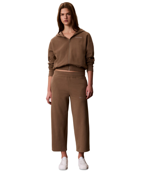 Жіночі короткі штани Calvin Klein на флісі 1161386544 (Коричневий S)