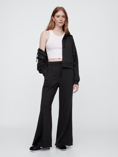 Женские широкие спортивные штаны GAP 1161500578 (Черный XXL)